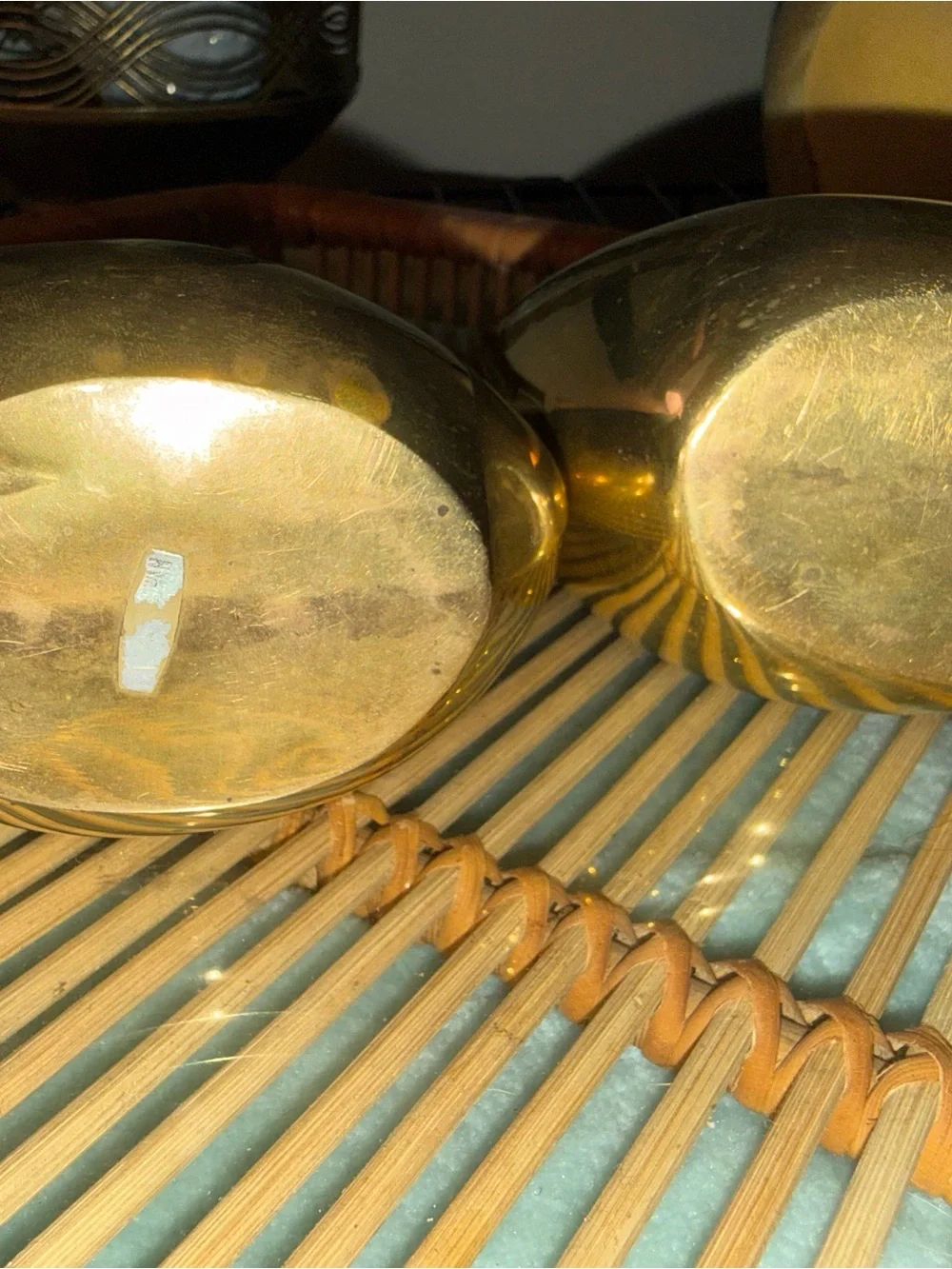 VIntage Brass Swan Figurine Pair - Gold Décor